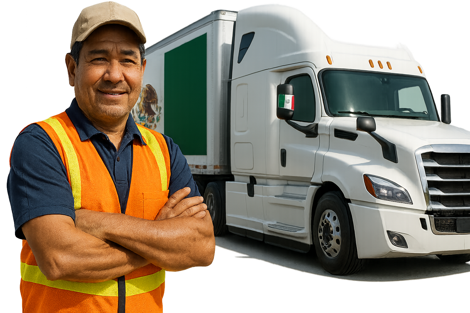 Camioneros en México entrenando inglés operativo